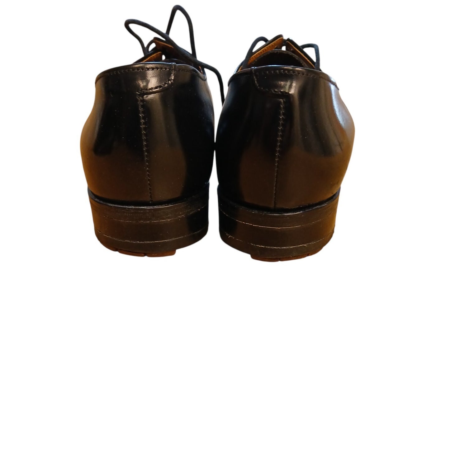 Tecnic Leather Dress Shoes Ex Police Black Lace Up Square Toe Size 4.5 Parade