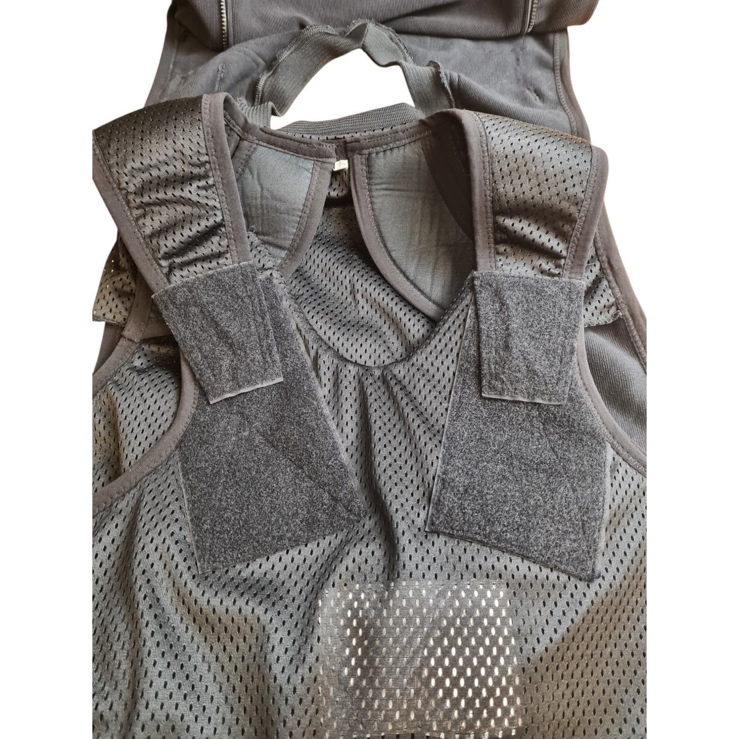 Global Armour Ballistic Vest Cover Overt Stab Epaulettes V Neck Black Security