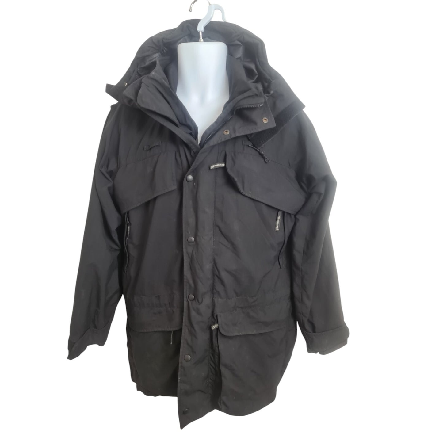 Karrimor SF Enforcer Jacket Black Ex Police Security Waterproof Coat Size Small