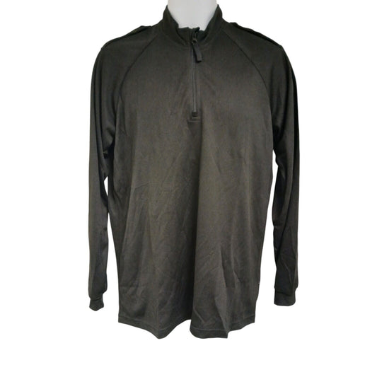Self Wicking Police Shirt Long Sleeve Black Breathable T-Shirt Security Duty