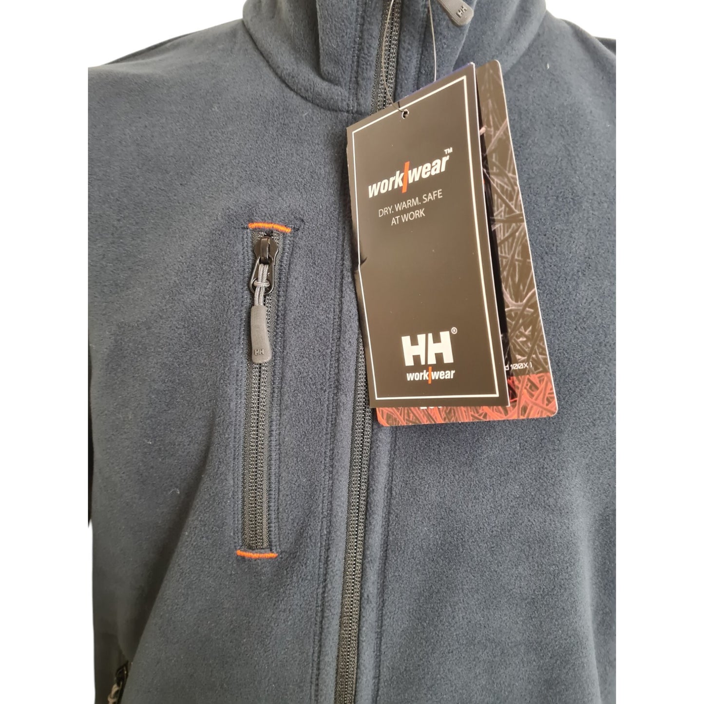Helly Hansen Polartec Workwear 200 Unisex Fleece Jacket Full Zip New Navy Blue