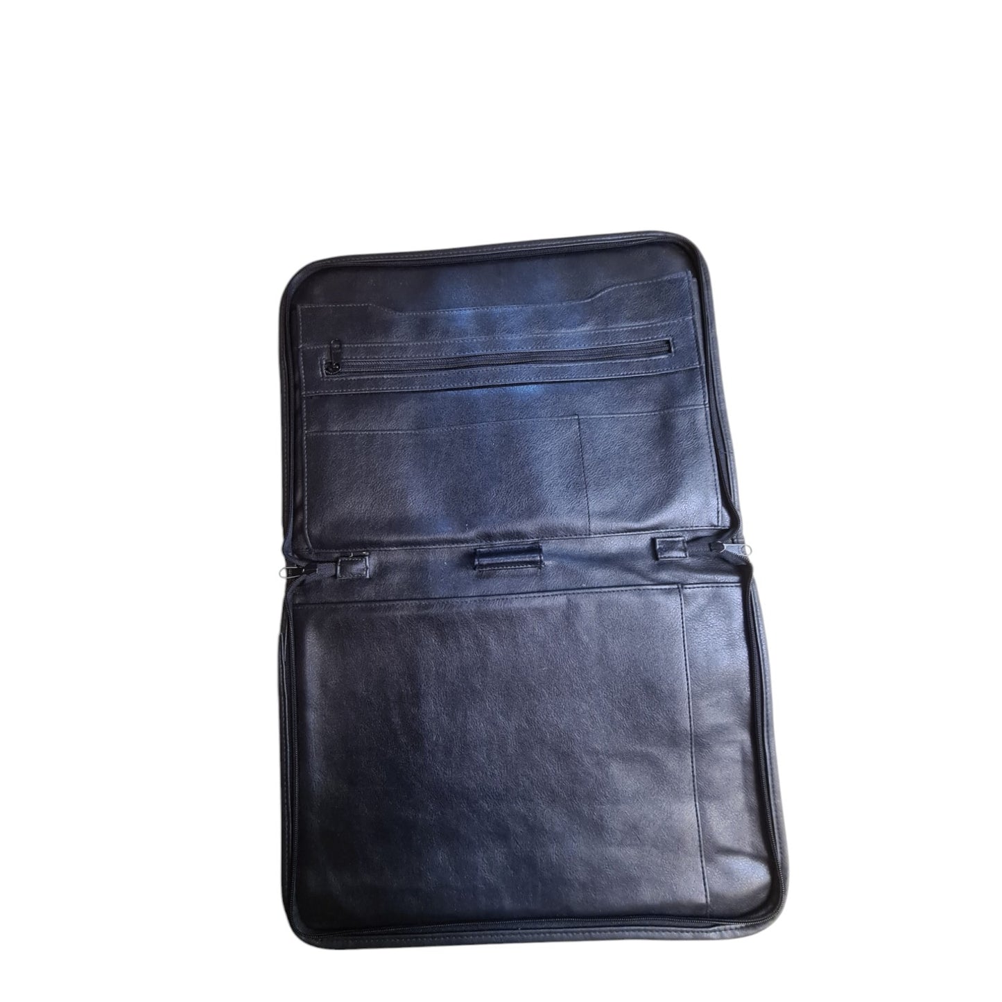 Large Document Holder Portfolio Black Leather Look Carrier Document 39 x 29 cm