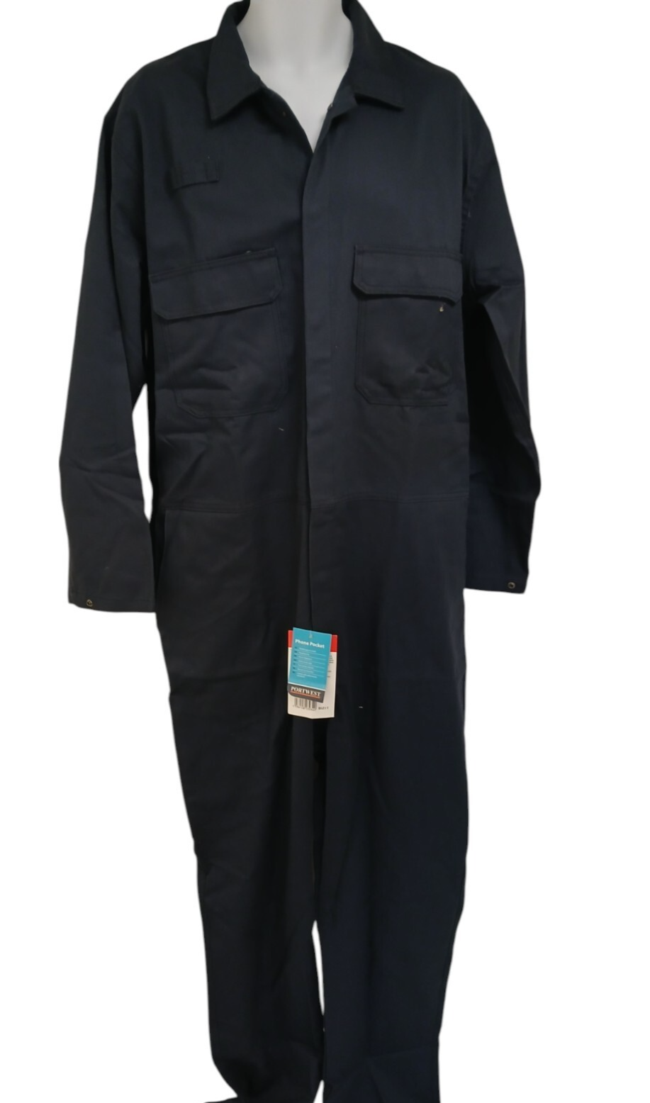 Portwest Bizweld BIZ1 Coverall Navy Blue Boiler Suit Flame Resistant FR Workwear