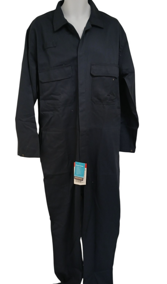 Portwest Bizweld BIZ1 Coverall Navy Blue Boiler Suit Flame Resistant FR Workwear