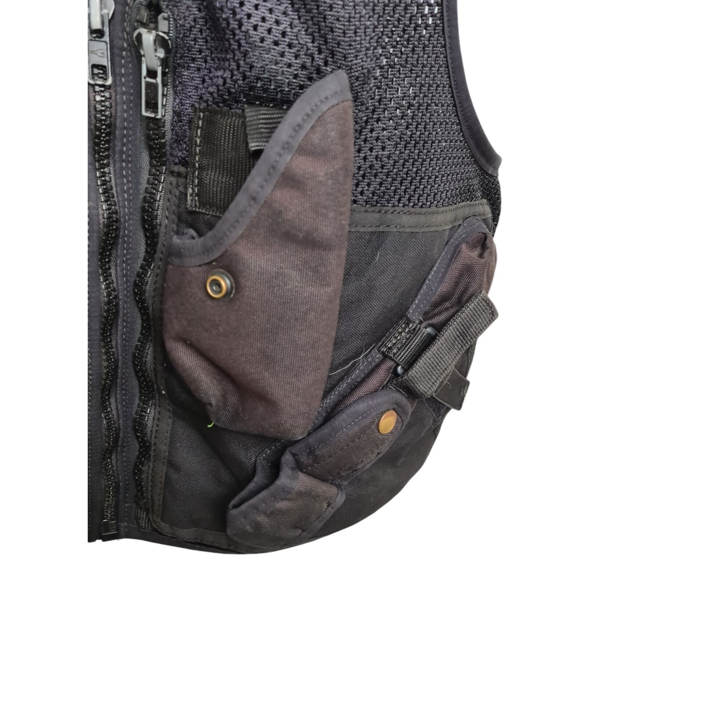 Black Tactical Vest With Integrated Pouches Security Dog Handler Ex Police XL