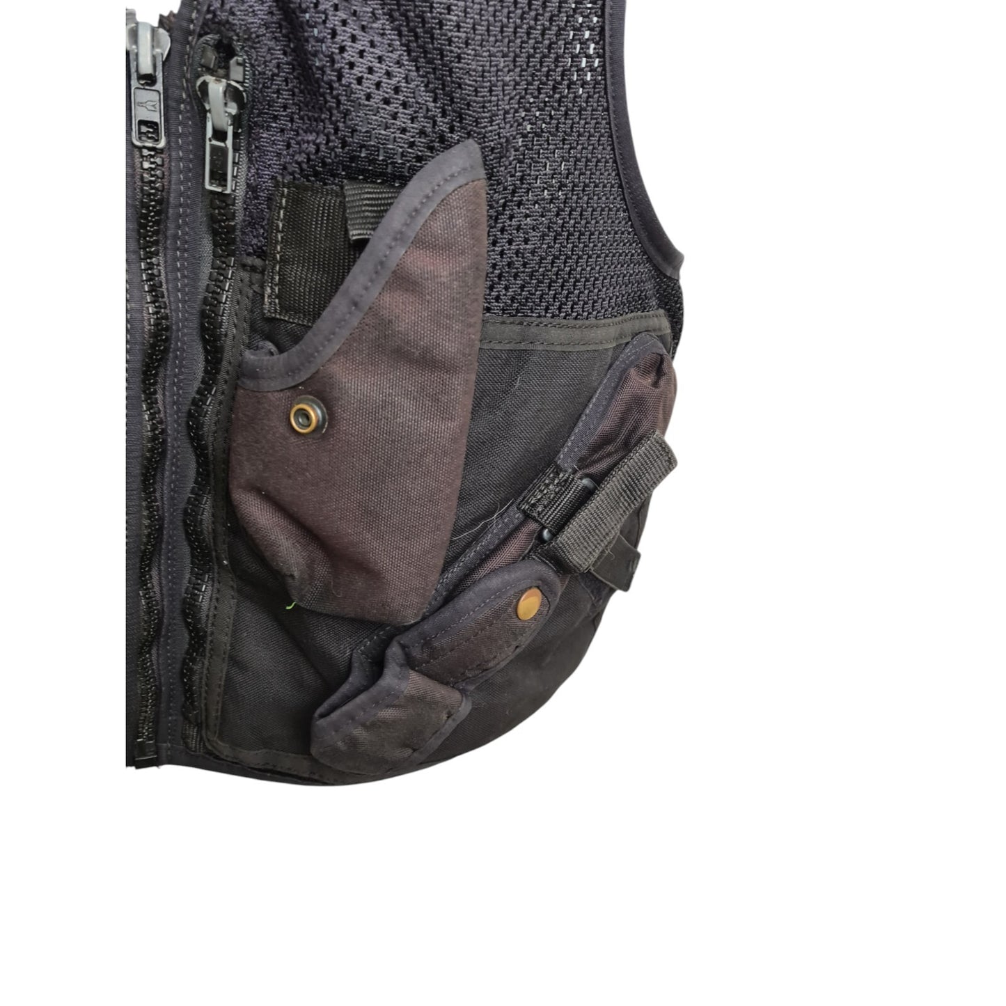 Black Tactical Vest With Integrated Pouches Security Dog Handler Ex Police XL