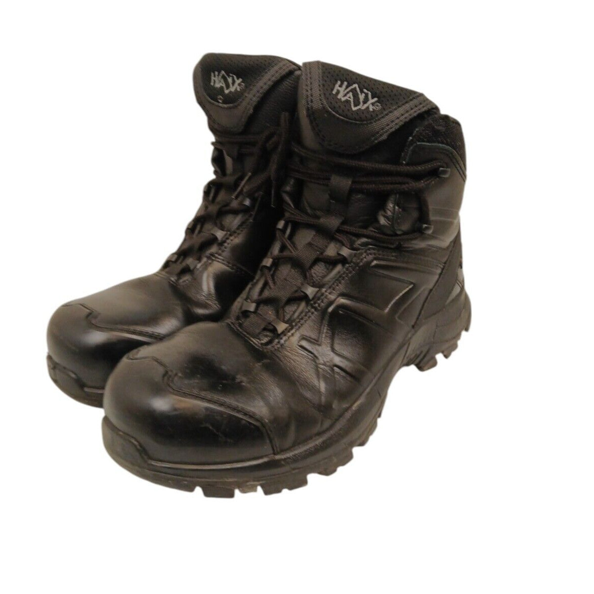 Haix Black Eagle Boots Goretex Steel Mid Safety Size 7 Police Security Workwear