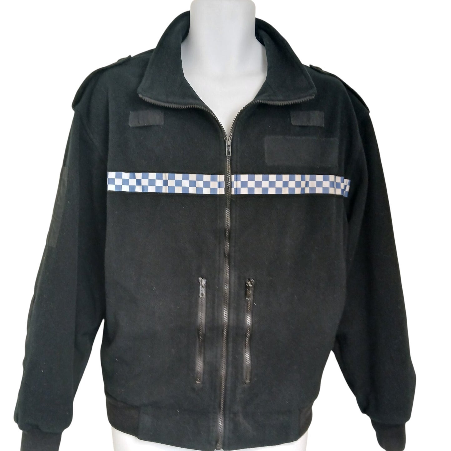 Fleece Jacket Windstopper Police Reflective Radio Black Security Turner Virr