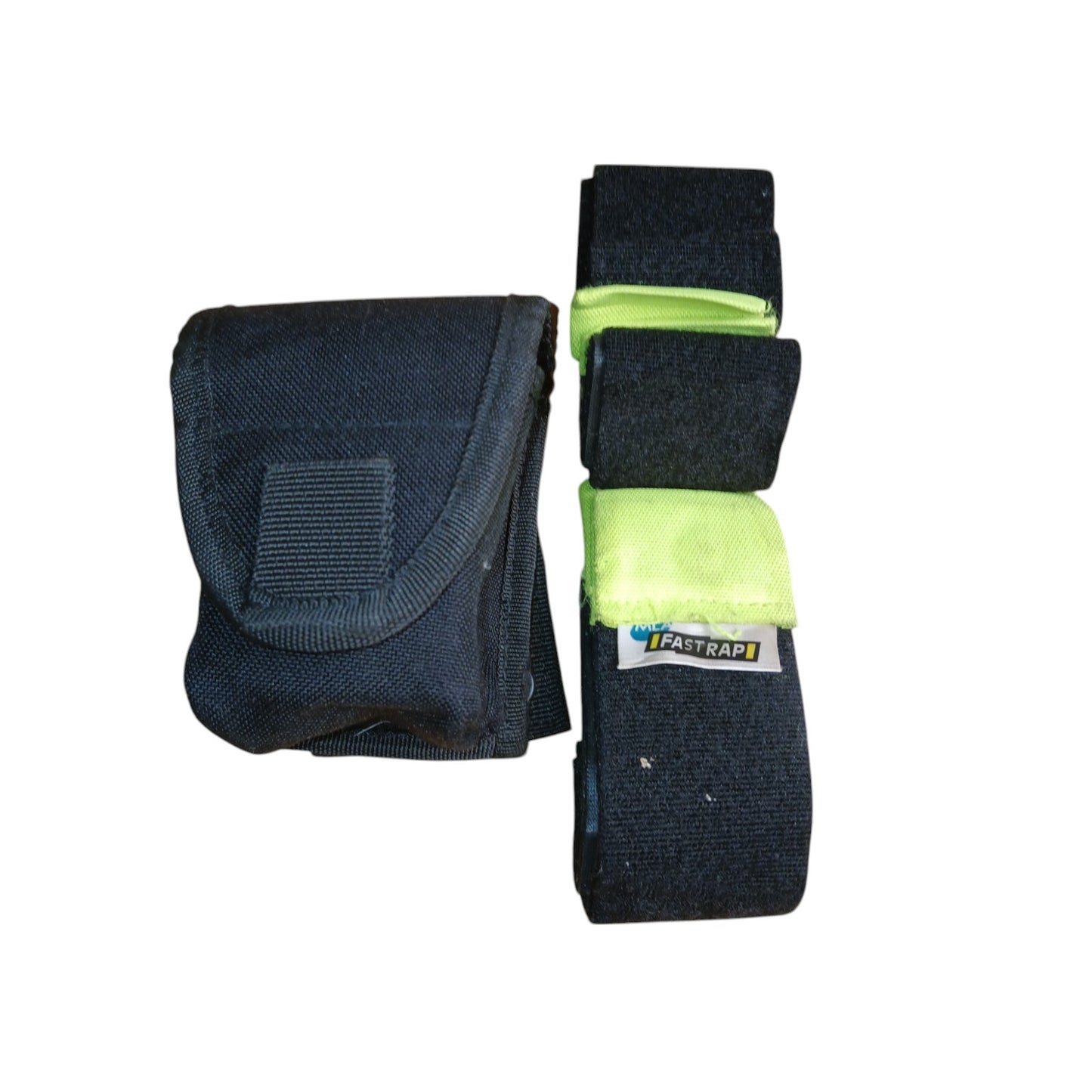 Protec Molle Leg Restraints In Pouch Fast Straps Black Police Security Tactical