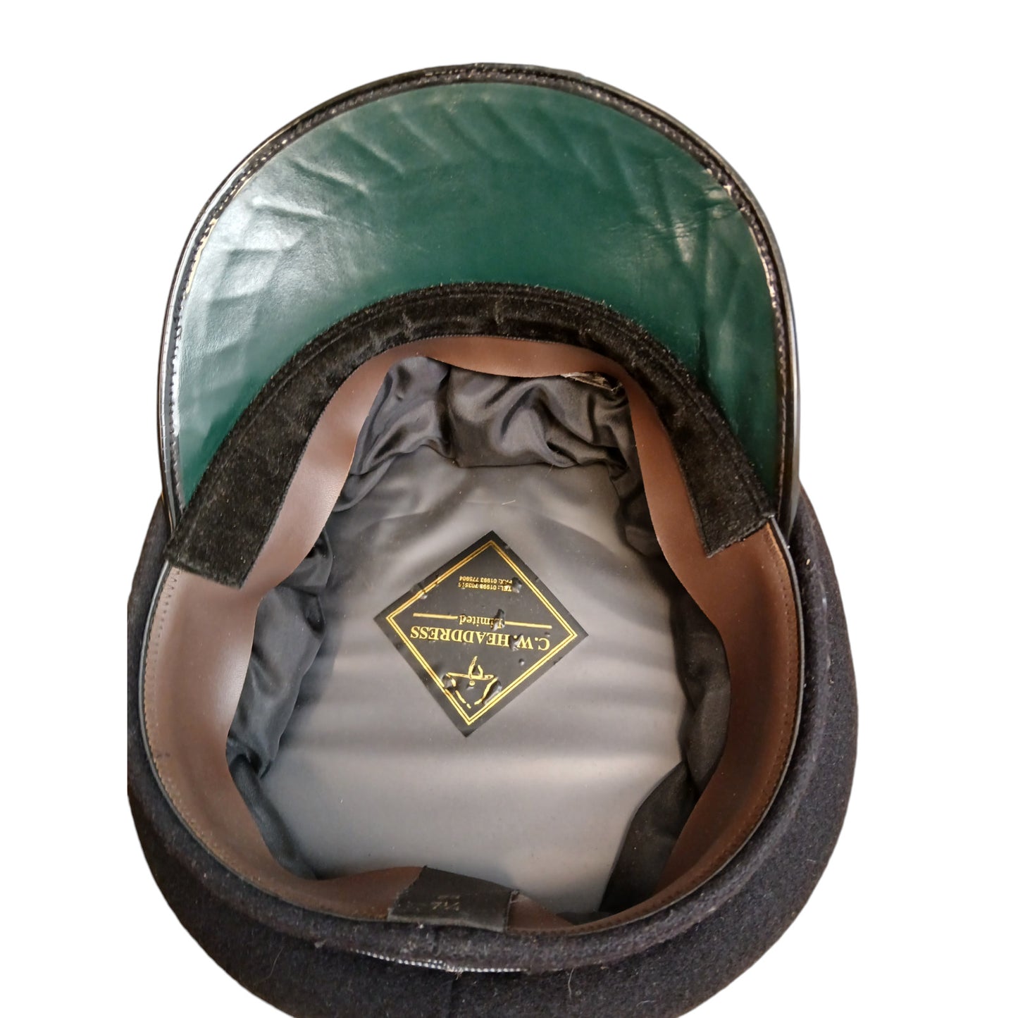 Inspector Peaked Cap Black Melton Wool Top Various Sizes Collector Film Police
