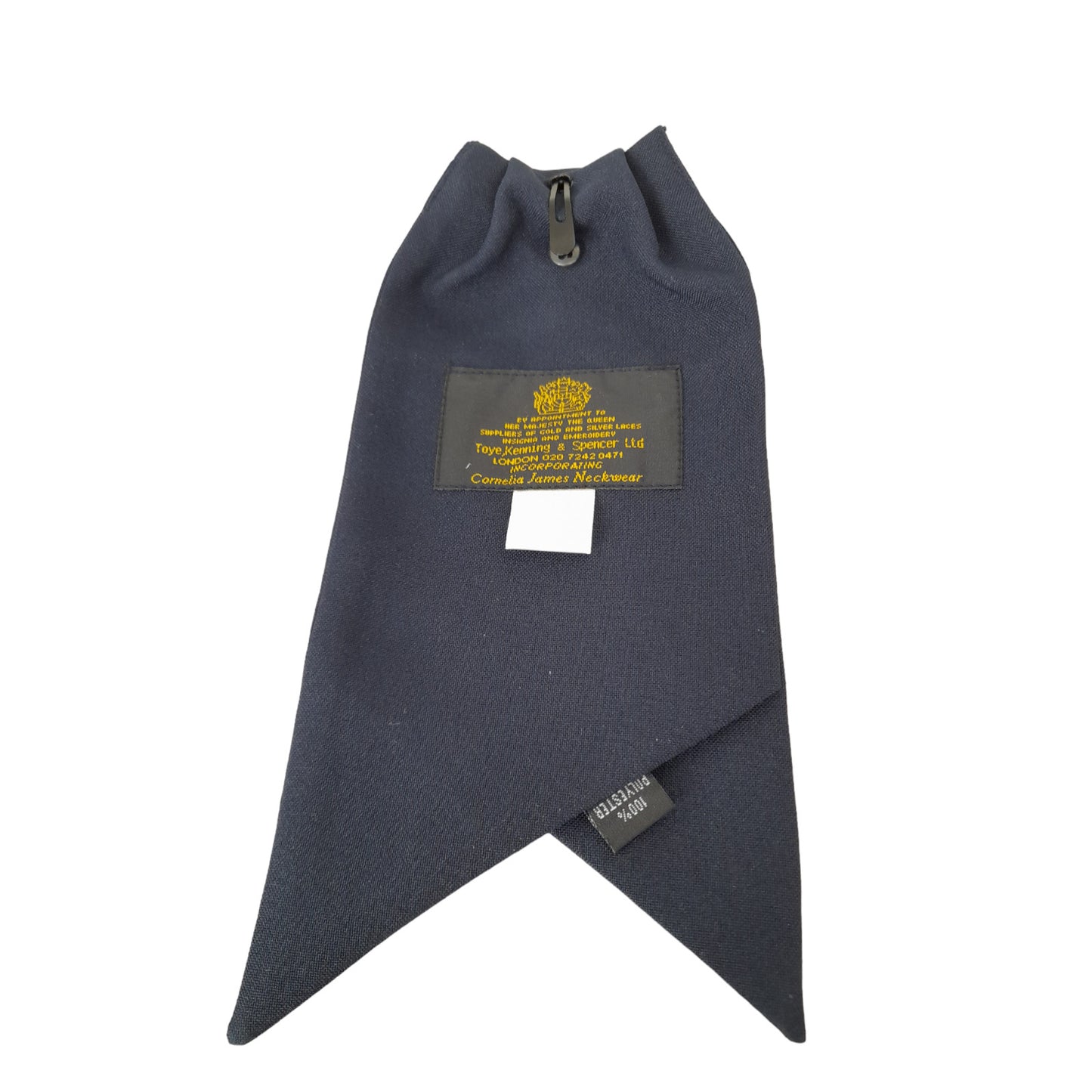 Clip On Cravat Ladies Navy Blue Ex Police Fancy Dress WPC Womens
