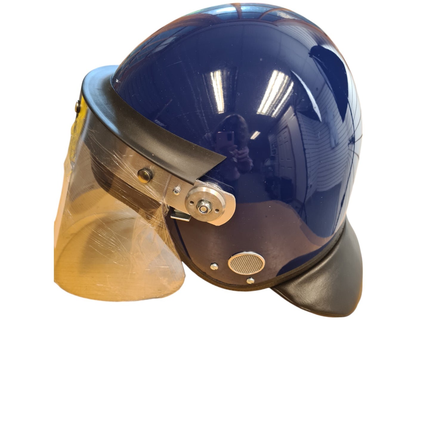 MLA Defender Riot Helmet New Ex Police British Issue Security Public Order Blue