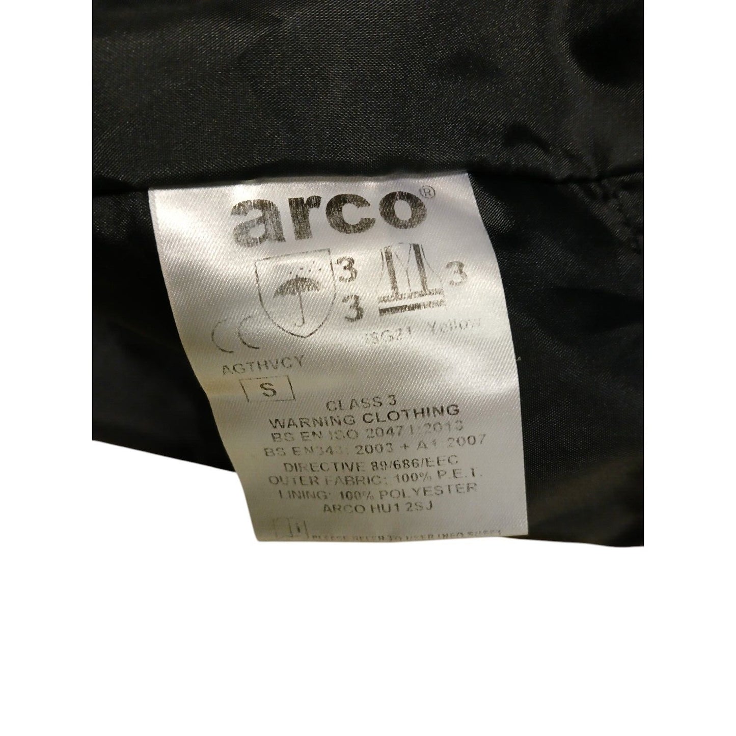 Arco Goretex Jacket Hi Viz Hi Vis Foul Weather Waterproof Highways Security SML