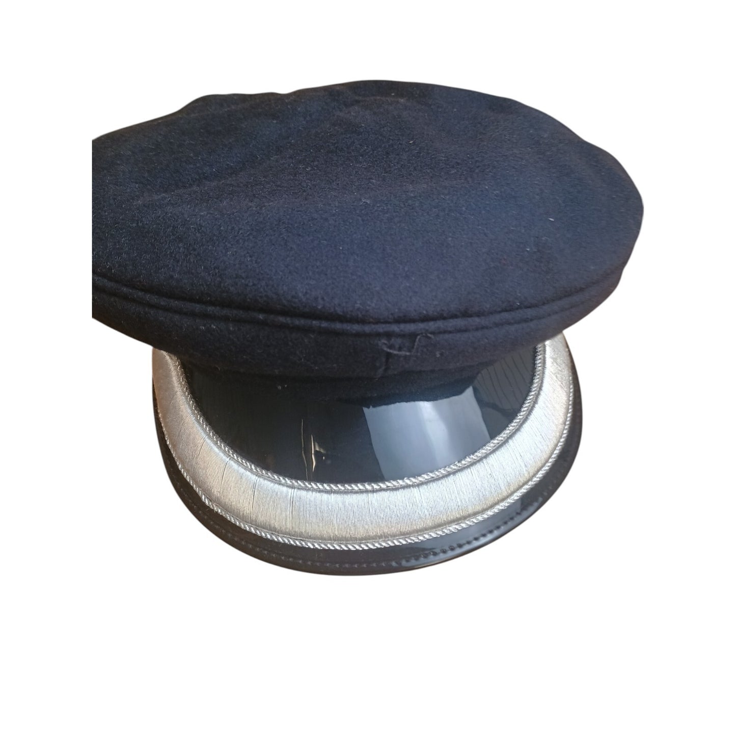 Chief Superintendant Peaked Cap Silver Braid Peak Vintage54 Wool Top Film TV