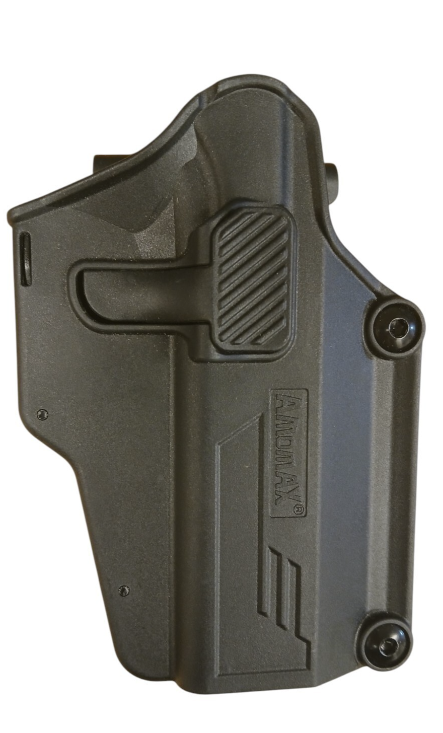 Amomax Airsoft Gun Holster Per-Fit Universal Glock Pistol Black Multi Fit R/H
