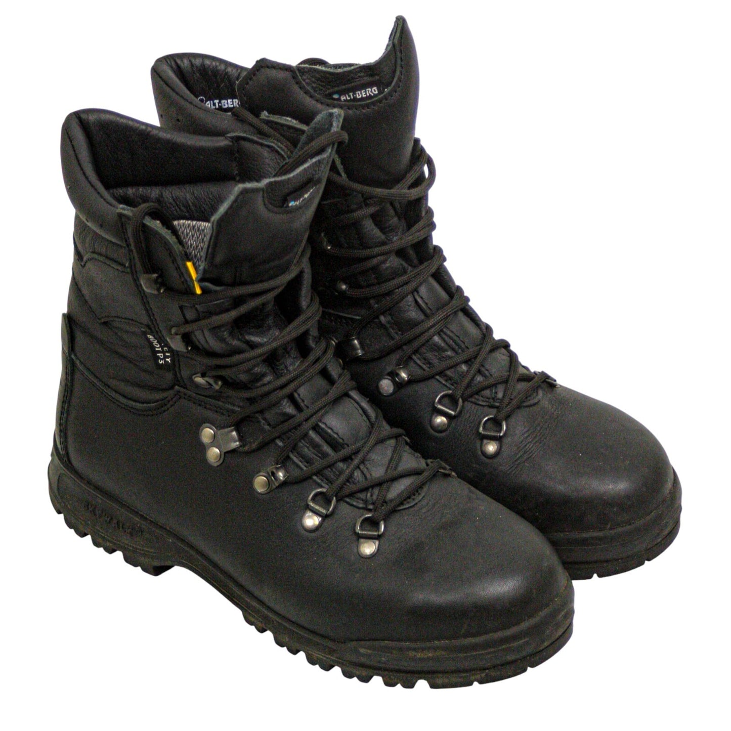 Altberg Peacekeeper P3 Boots Safety Aqua Black Leather Ex Police Security Size 7