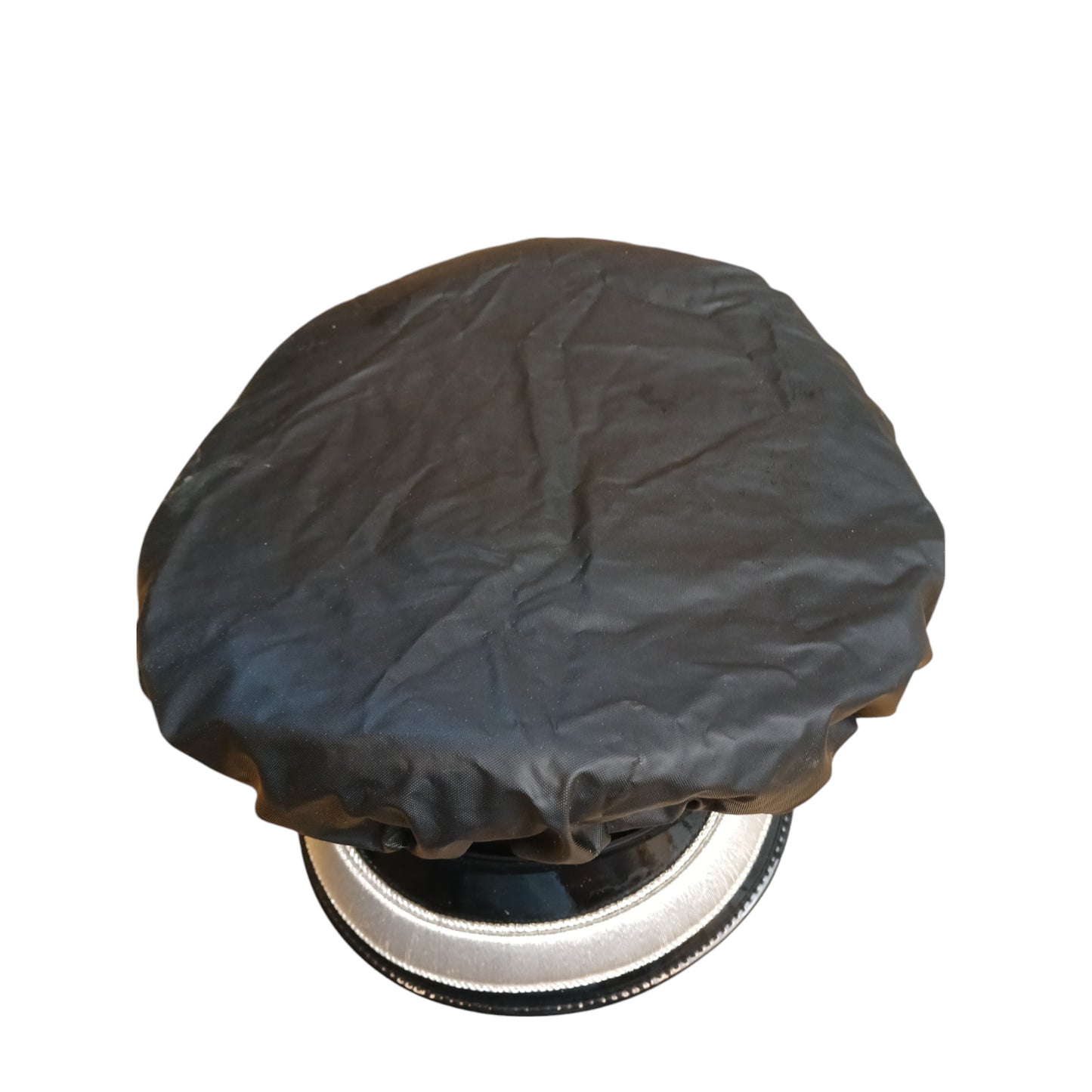 Peaked Cap Hat Cover PVC Black Ex Police Rain Protection Security Waterproof
