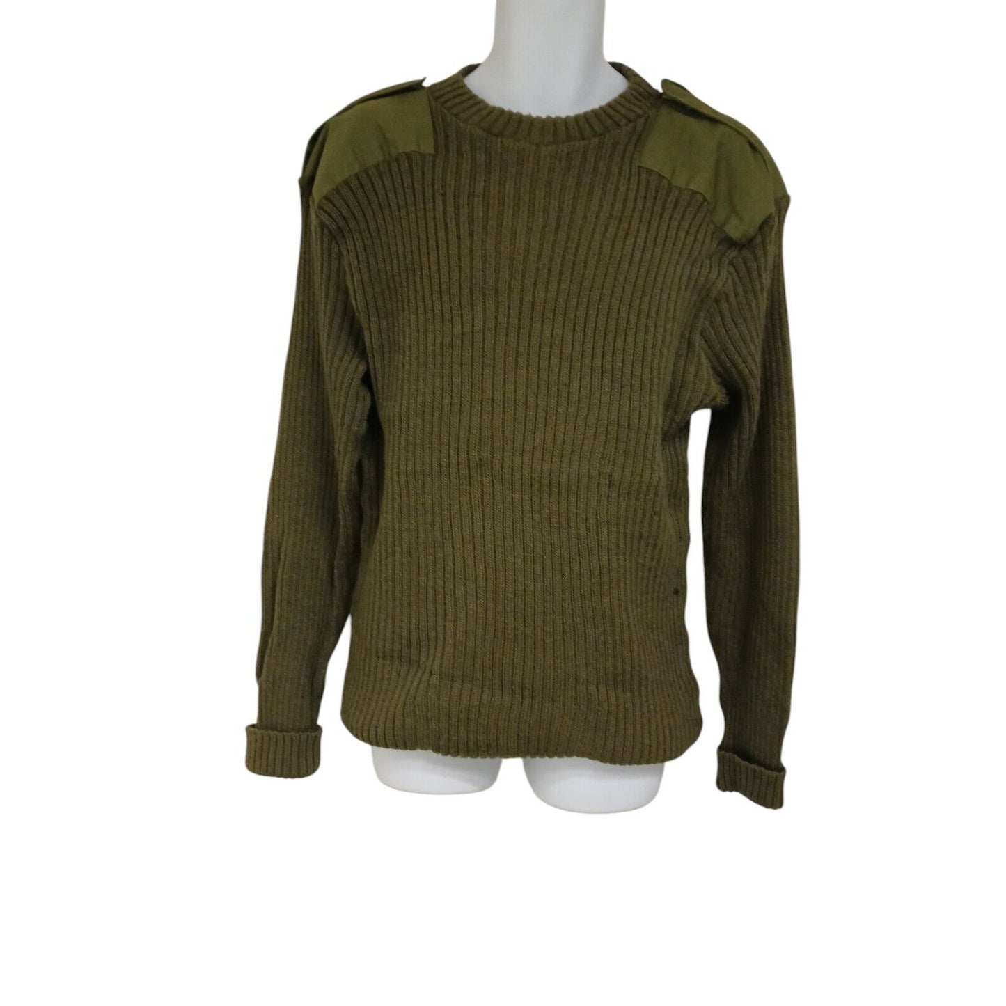 British PCS Utility Jumper Round Neck Olive Heavy 80% Wool Nylon Royal Marines