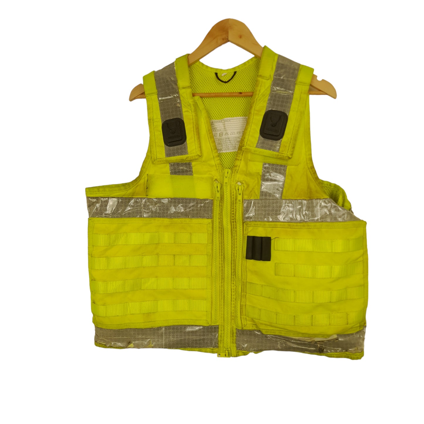 Arktis Molle Tactical Utility Vest Hi Vis Hi Viz Ex Police Security Grade C