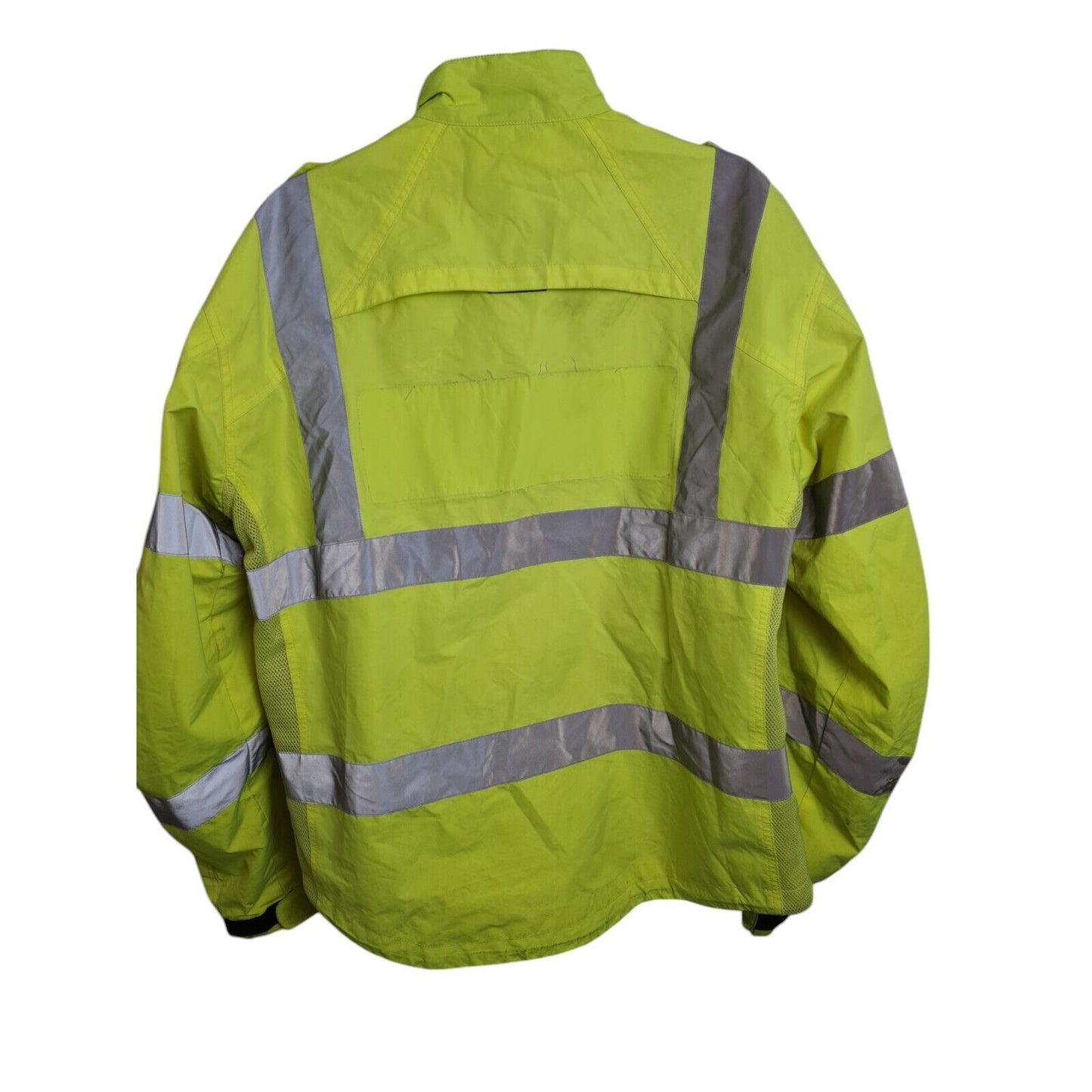 Halvarssons Motorbike Motorcycle Jacket Hi Vis Hi Viz Yellow Coat Winter Police