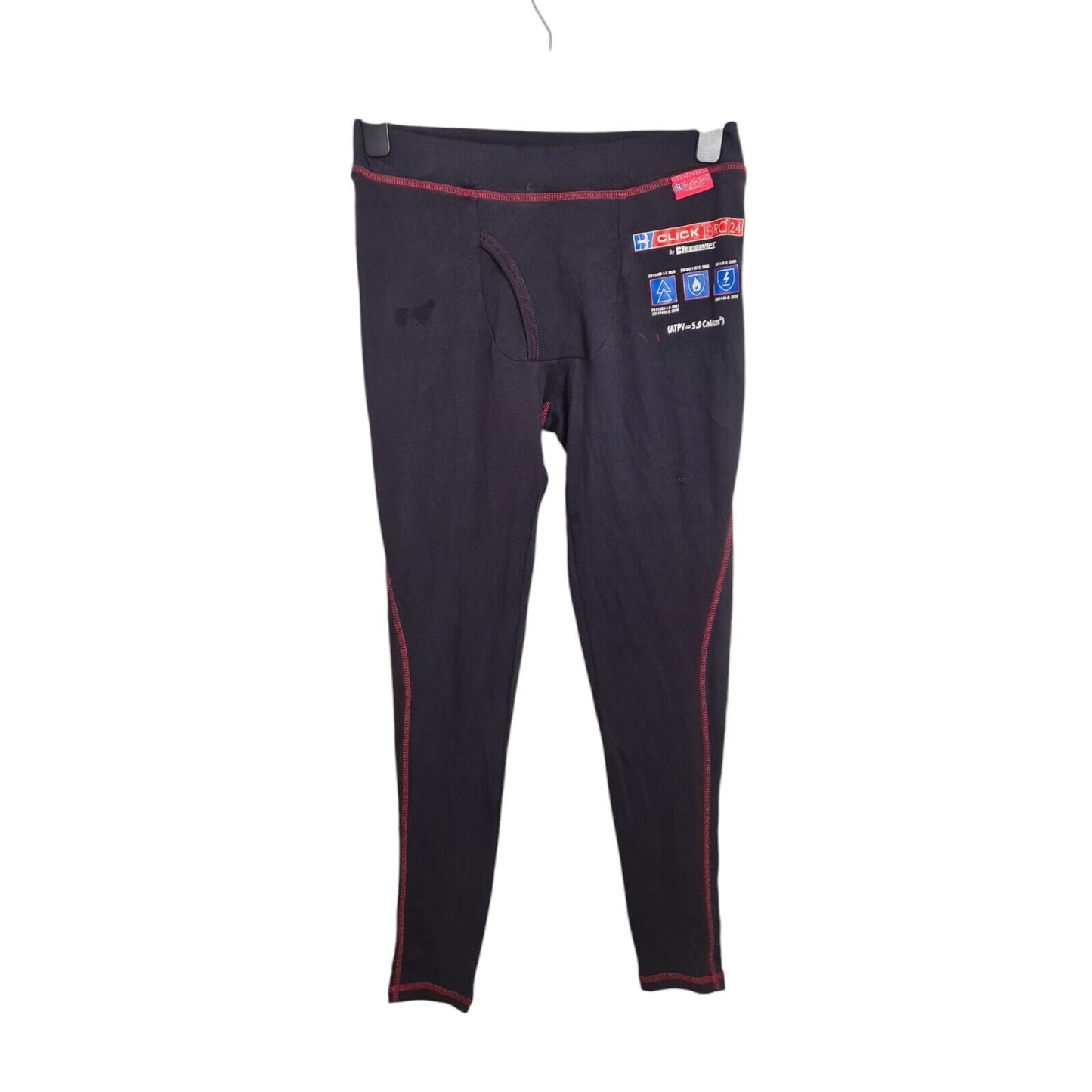 Click ARC Compliant Beeswift Long Johns Thermals Flame Retardant Black-Red Mens