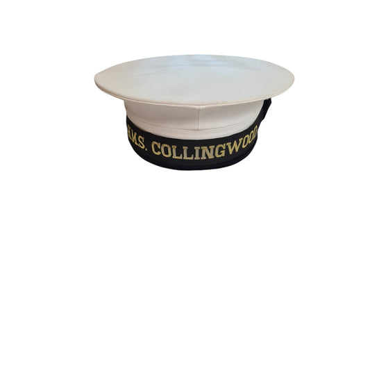 Royal Navy HMS Collingwood Pork Pie Hat Cake Hat Rating TV Film Memento Interest