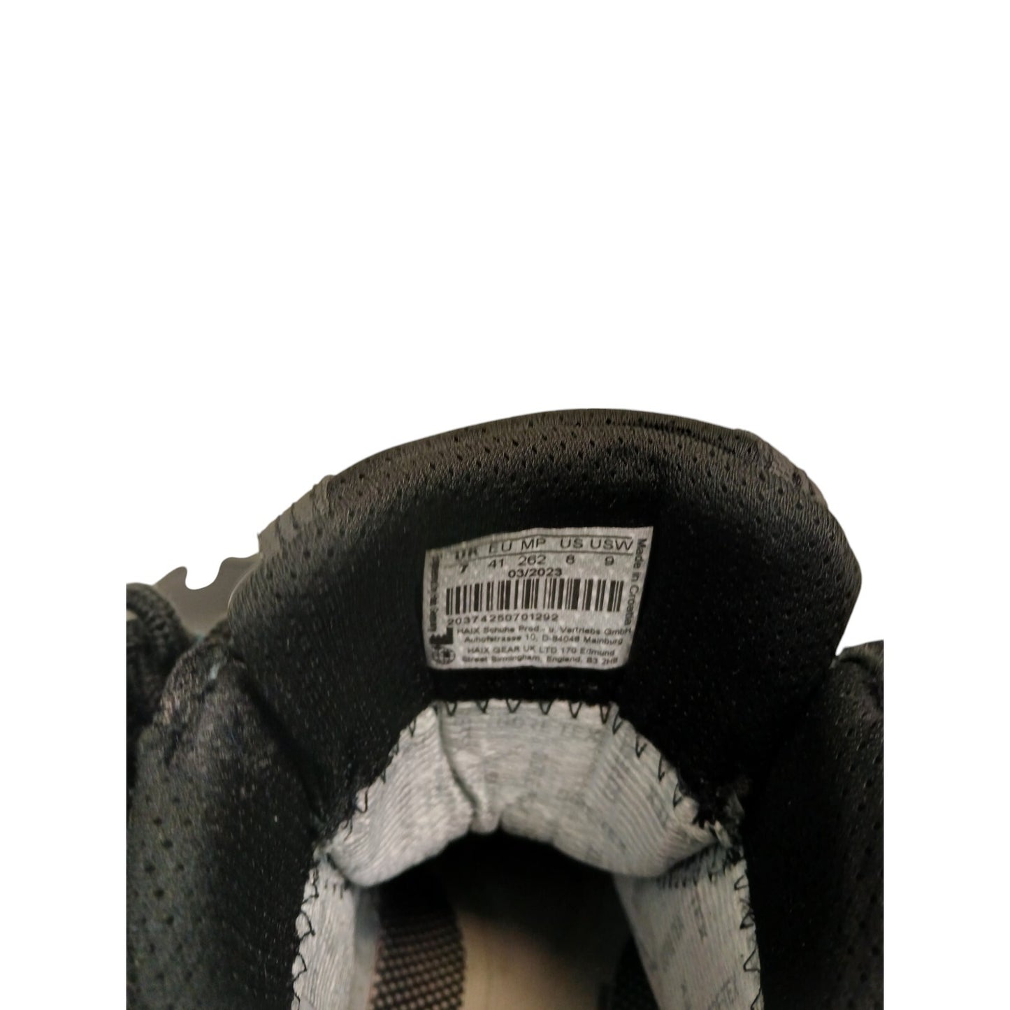 Haix Black Eagle Boots Goretex Steel Mid Safety Size 7 Police Security Workwear