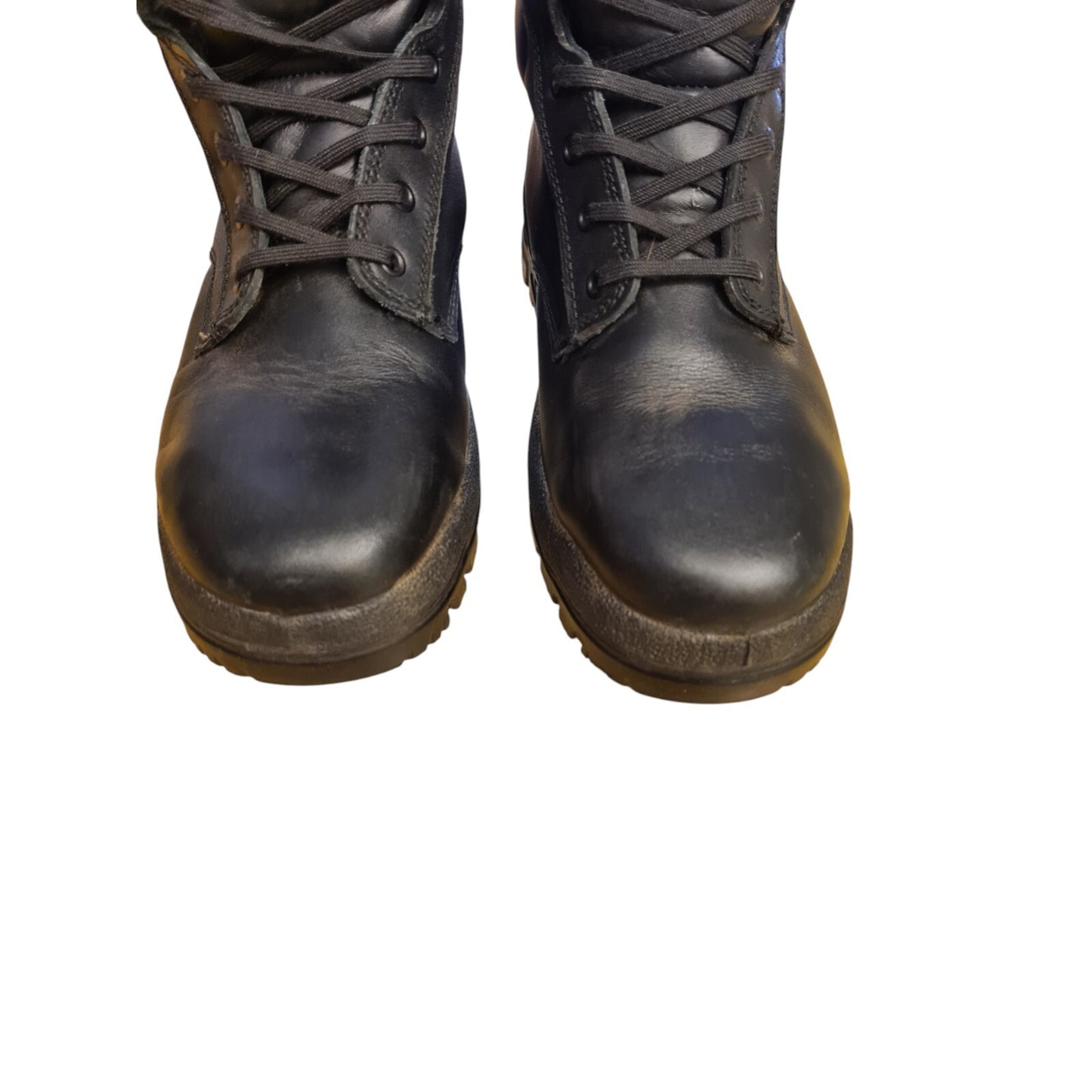 YDS Patrol Boots High Leg Steel Toe Black Leather Security Police Airsoft 6