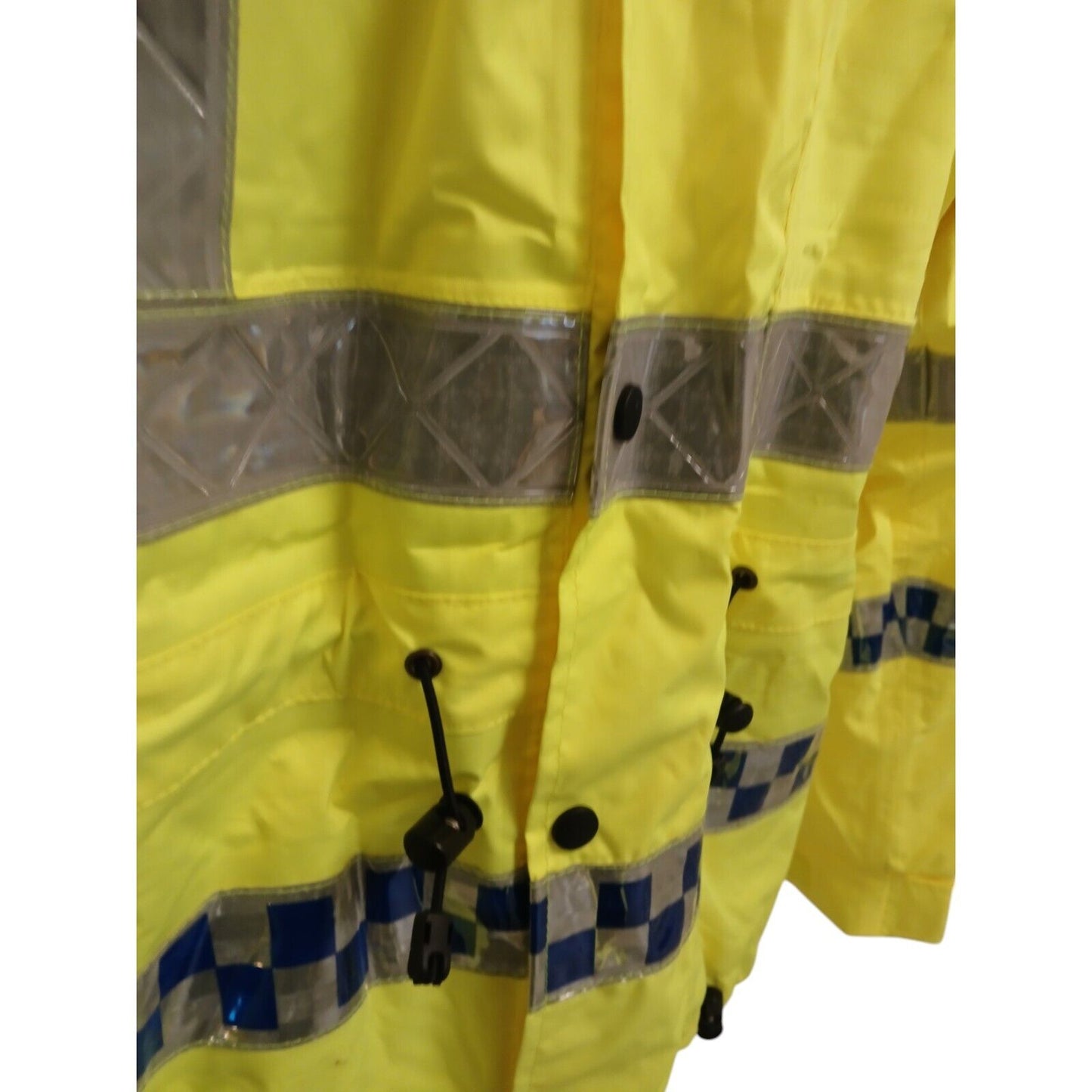 Yaffy Cycling Jacket Hi Vis Hi Viz Waterproof Security Ex Police Emergency Bike