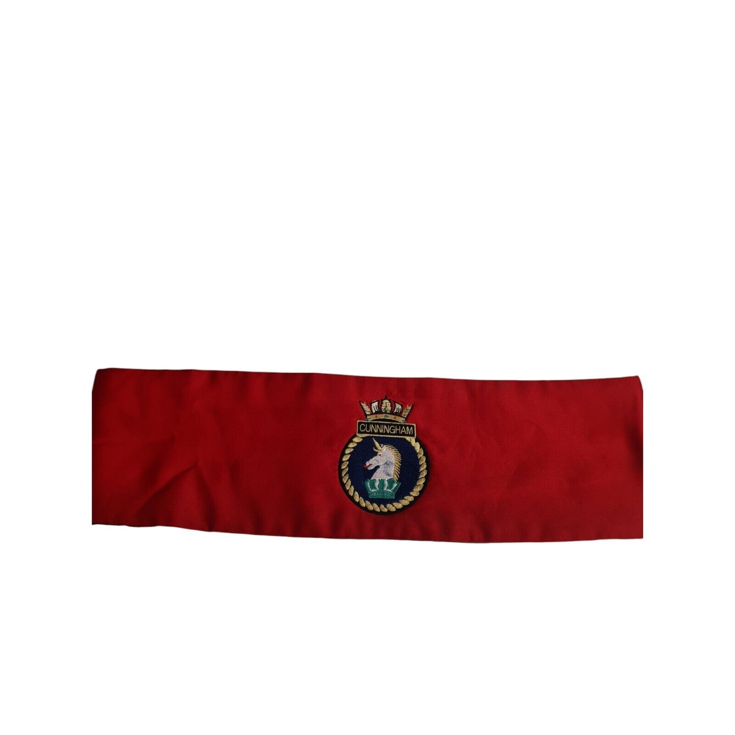 HMS Cunningham Red Cummerbund Military Issue Mess Dress Waist 34 Collector Film
