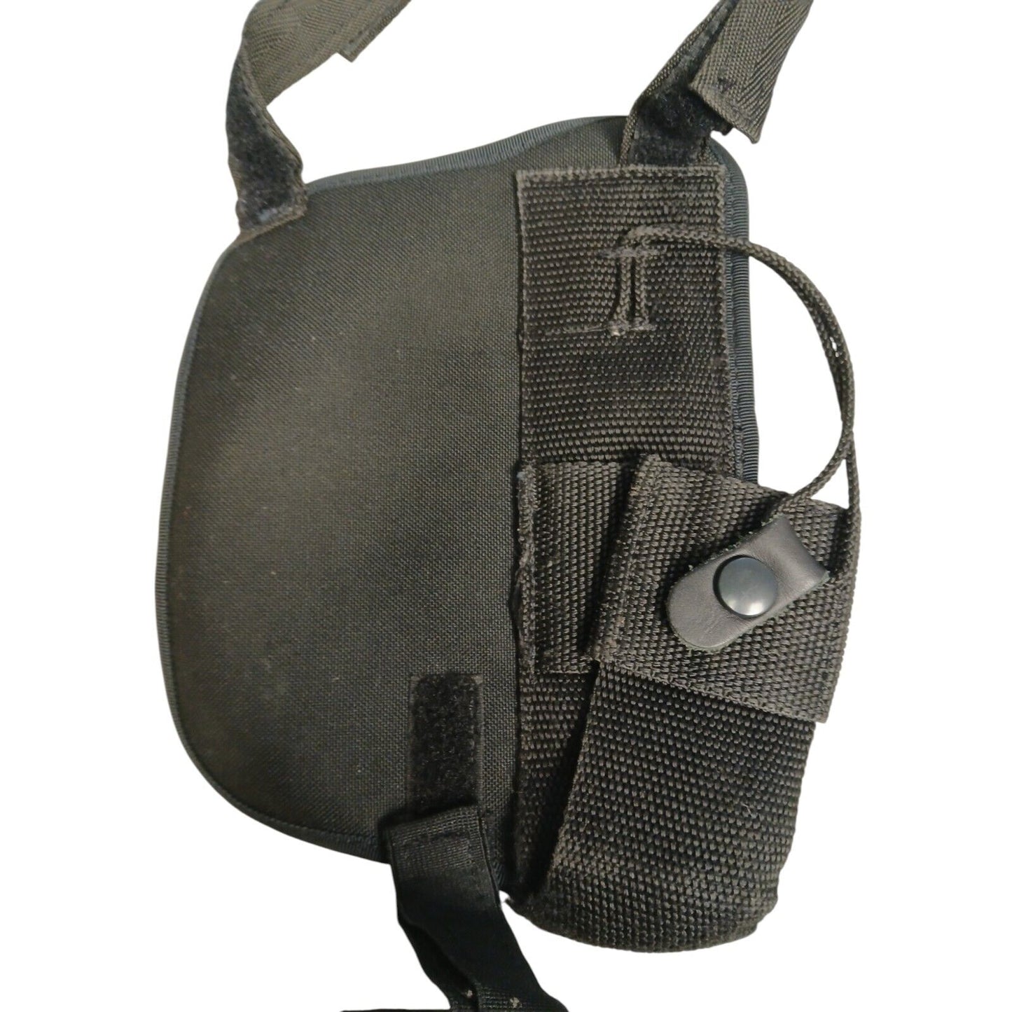 Overt/Covert Shoulder Harness Chest Rig Holster Black Security Adjustable Pouch
