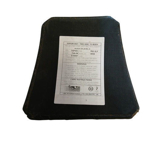 Ballistic Plate NIJ Level 3 LBA International Armour Military Police Airsoft
