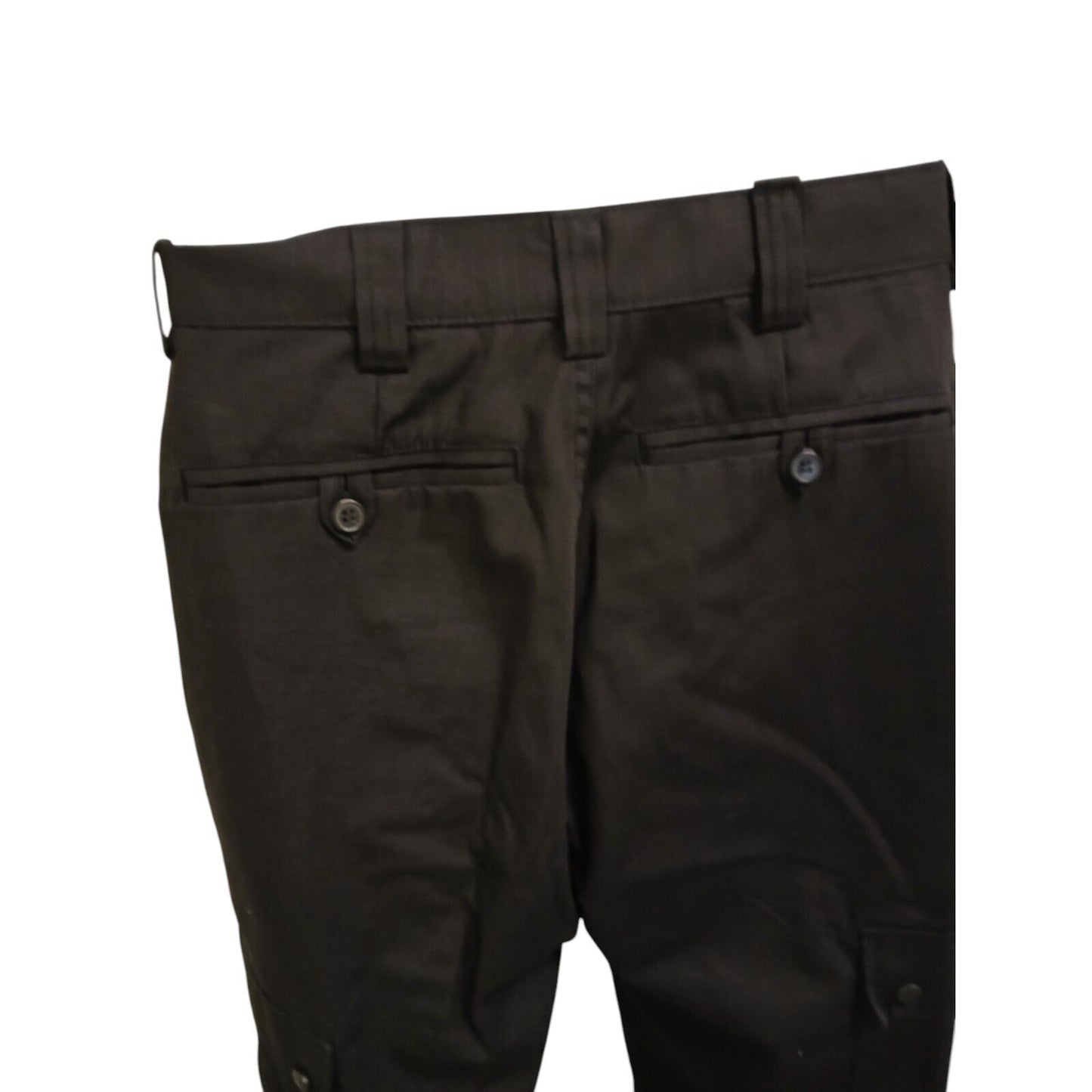Ripstop Cargo Combat Work Trousers Black Ex Police Mens Tactical UniformSecurity