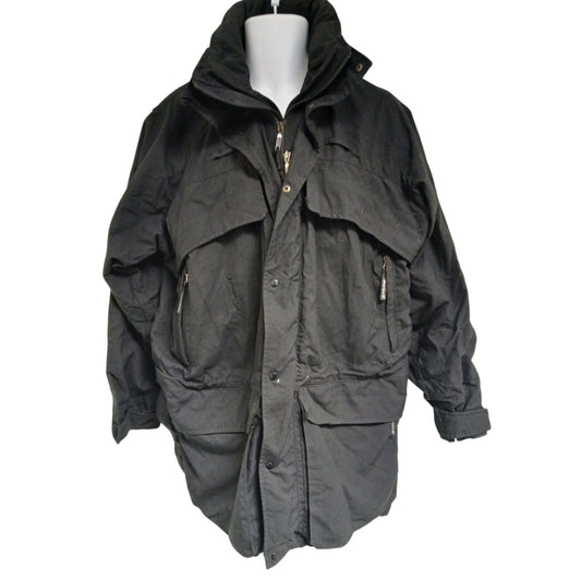 Karrimor Enforcer Jacket Mens Black Ex Police Security Waterproof Coat Large