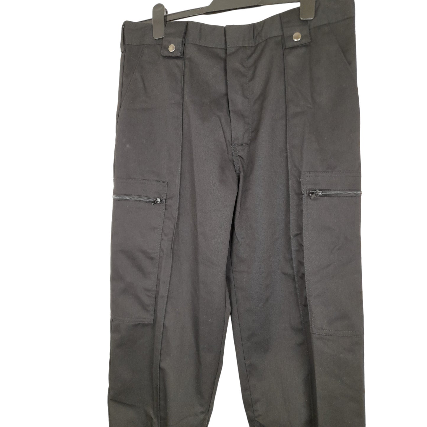 Combat Cargo Trousers Ankle Cuff Dog Handler Security Black Ex Police