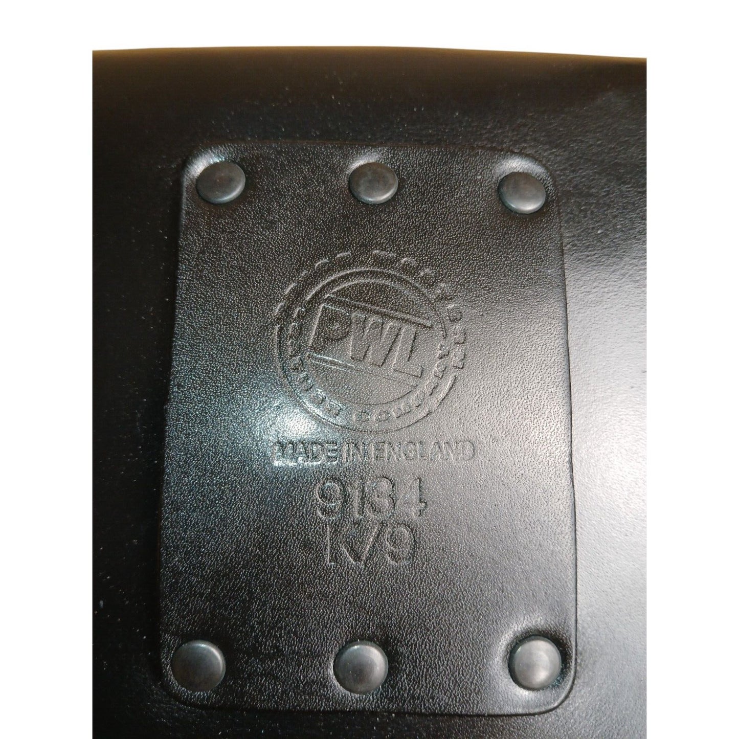 PWL Leather Document Pouch Belt Loop Kit Large Black Security Webbing Ex Police