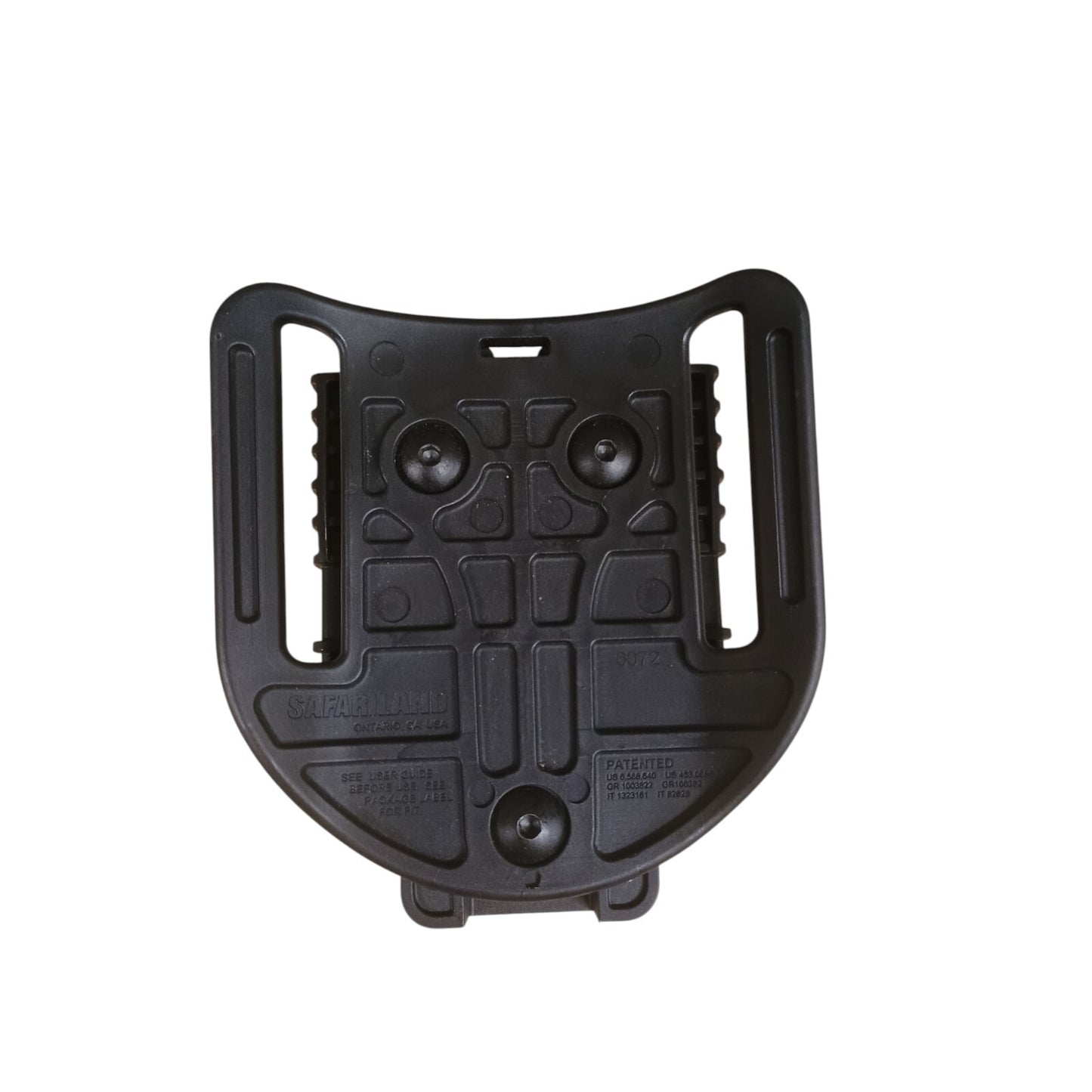 Safariland Receiver Plate High Ride Black 6072 UBL Holster Clip Security Police