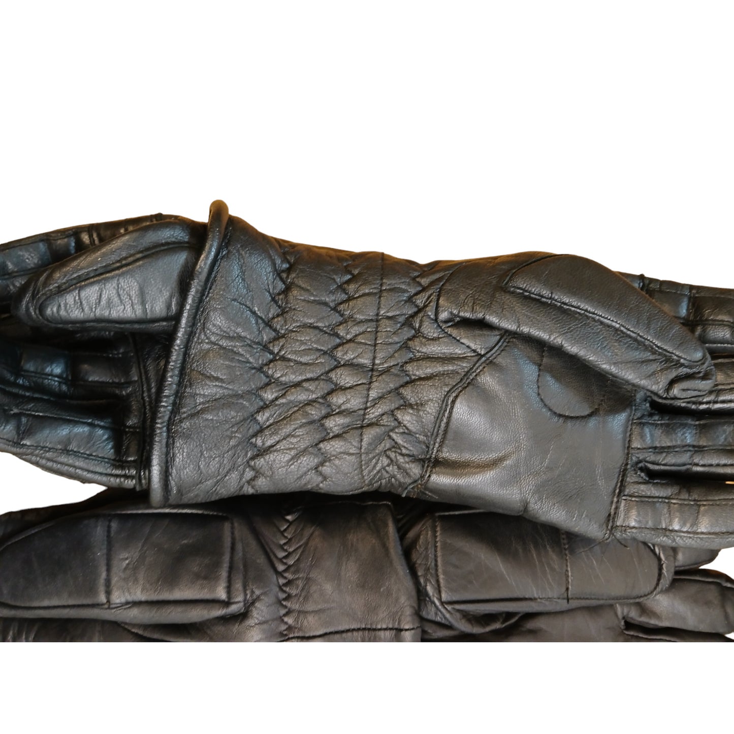 Black Leather Riot Gloves Ex Police Various Sizes Public Order Security