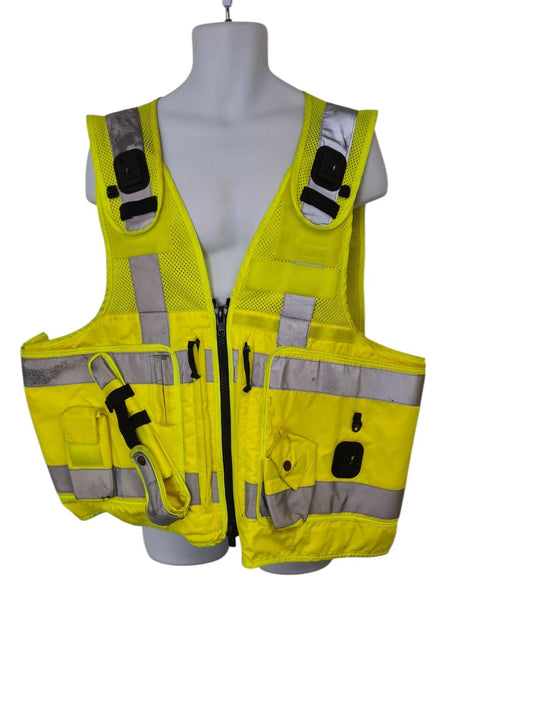 Mehler Vario System Tactical Vest Hi Vis Hi Viz built in Pouches Klickfast XXL