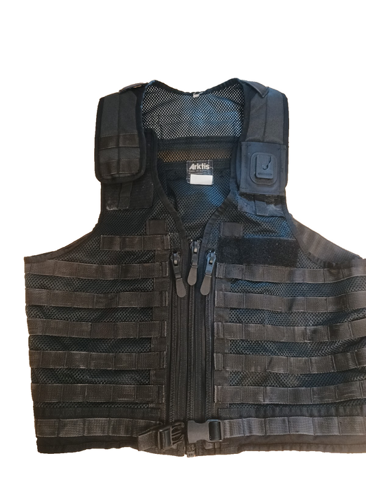 Arktis Molle Tactical Utility Vest Black Size L Adjustable Klickfast Security
