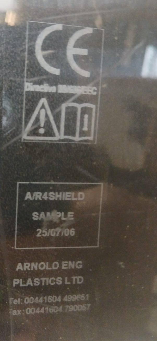 Riot Shield Round Circular Anti Protection Tactical Clear 66cm Police Airsoft