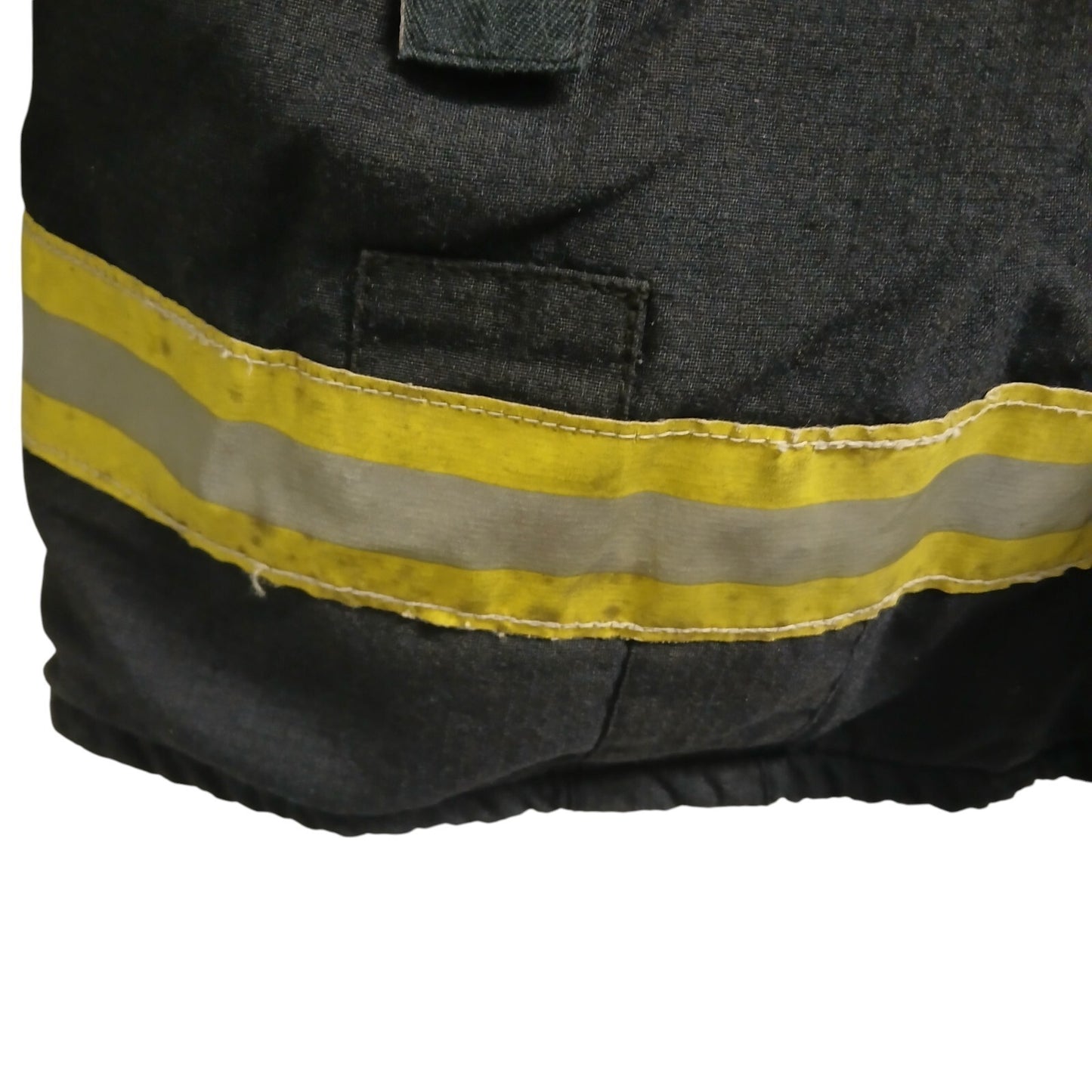 Firefighter Jacket Black Hi Vis Viz Fireman Uniform Coat Goretex Reflective B