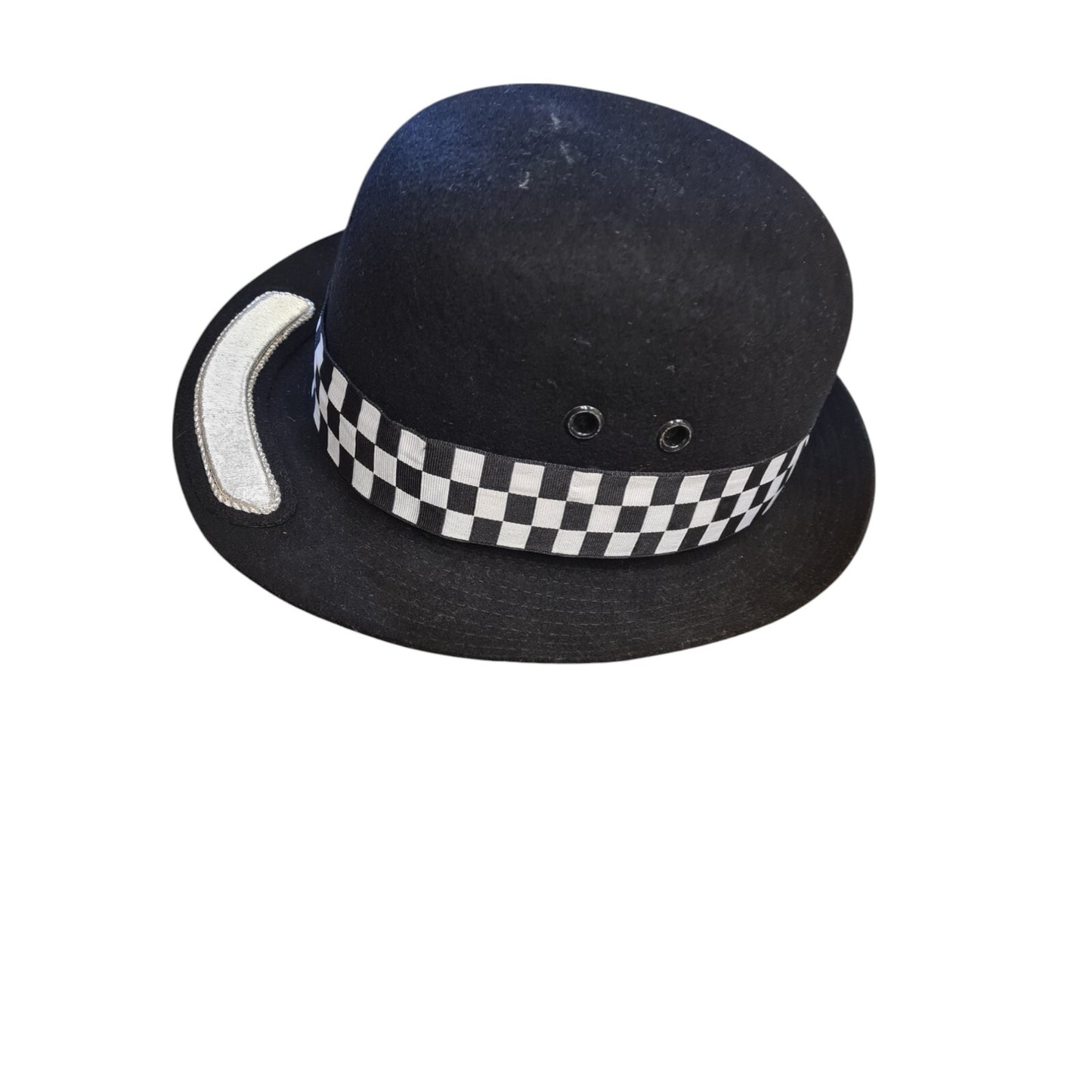 Police Chief Superintendent WPC Bowler Hat Silver Trim 56 Film TV Memorabilia