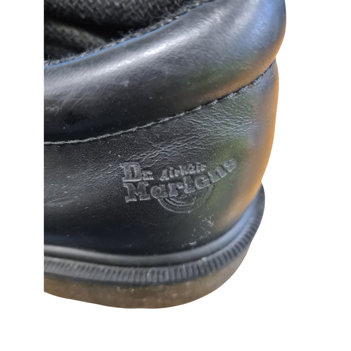 Dr Martin Steel Toe Cap Black Shoes Size 8 Slip Resistant Sole Safety Security