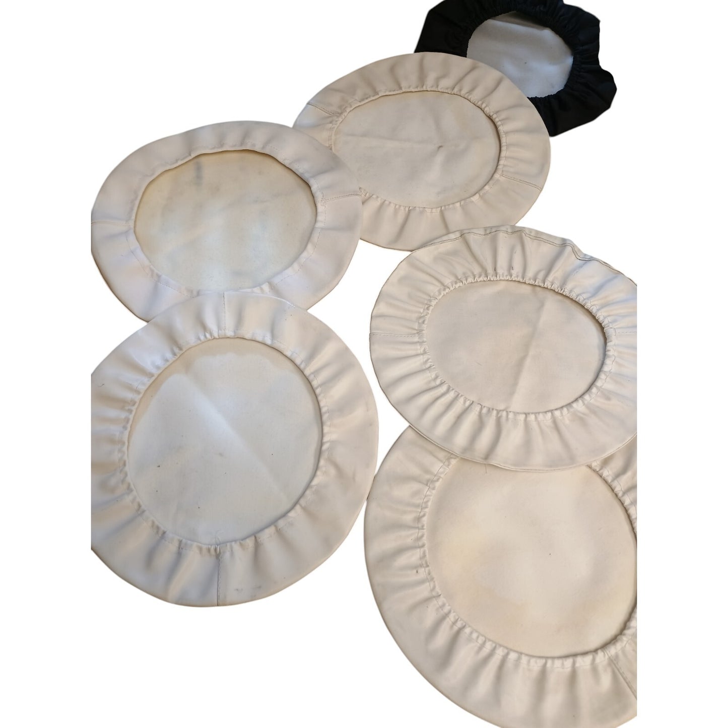 Peaked Cap Hat Covers Bundle x 9 White Black Hi VIs Hi Viz Traffic