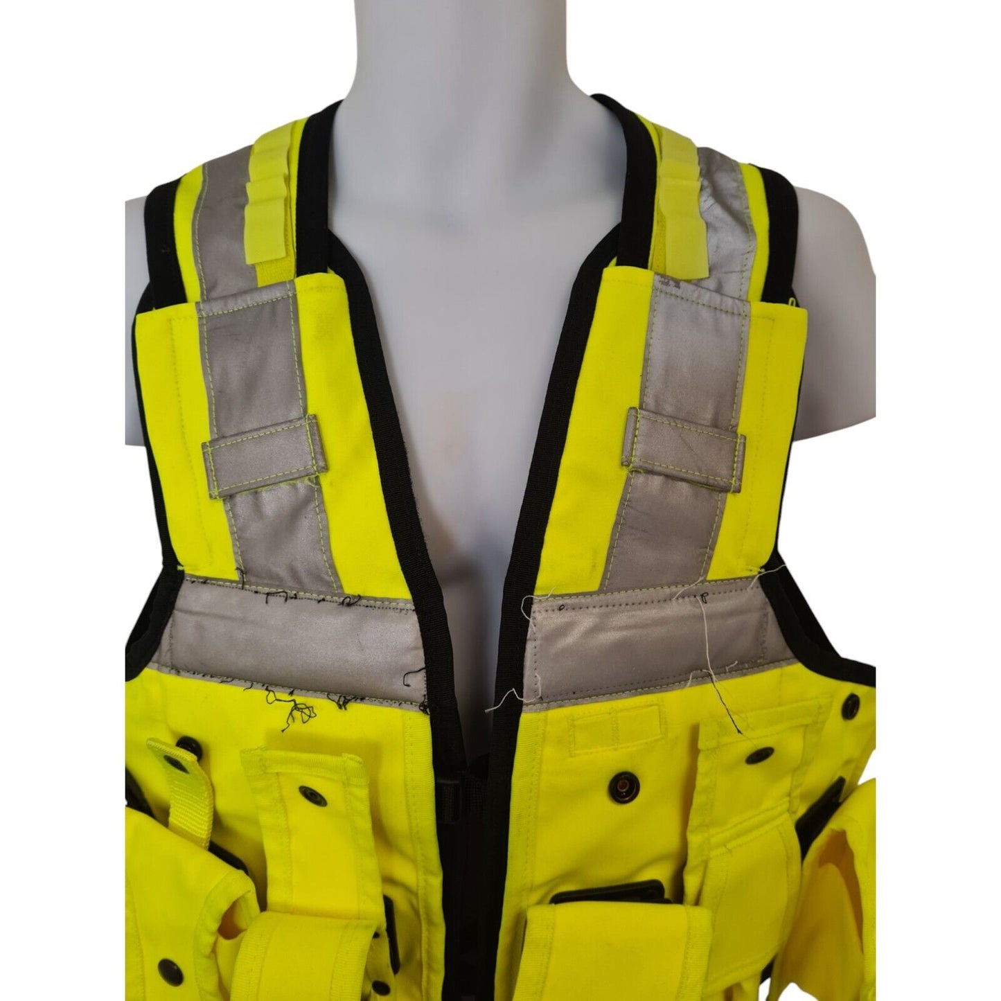 Aegis Tactical Vest Hi Vis Hi Viz With Various Pouches Security Doormen Size M