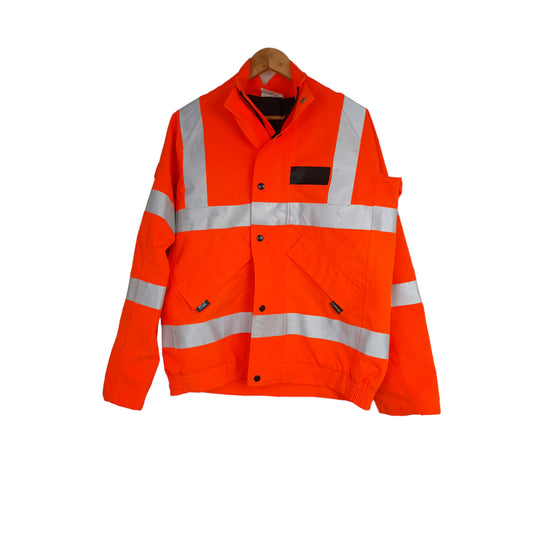Ballyclare Goretex Hi Vis Hi Viz Bomber Jacket NR153 Waterproof Railway Grade A