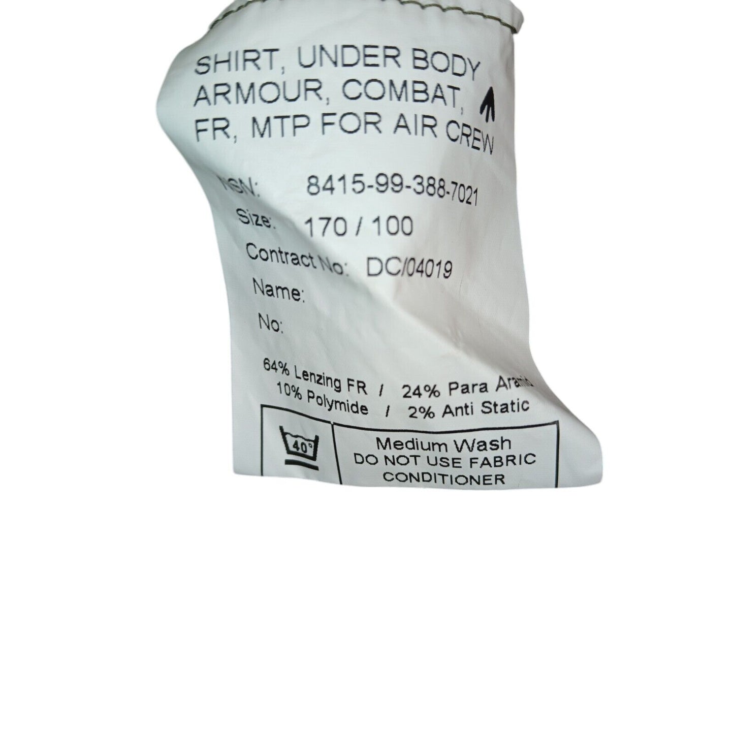 MTP UBACS Air Crew Shirt Camo Mesh Under Body Armour FR Flame Resistant Military