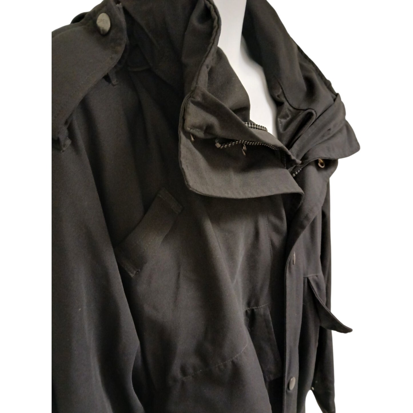 Cooneen Defence Waterproof Jacket 3/4 Length Coat Black Large Police Security