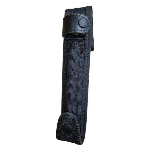 Baton Holder Belt Loop Nylon Leather Strap 360 Rotation Black Police Security